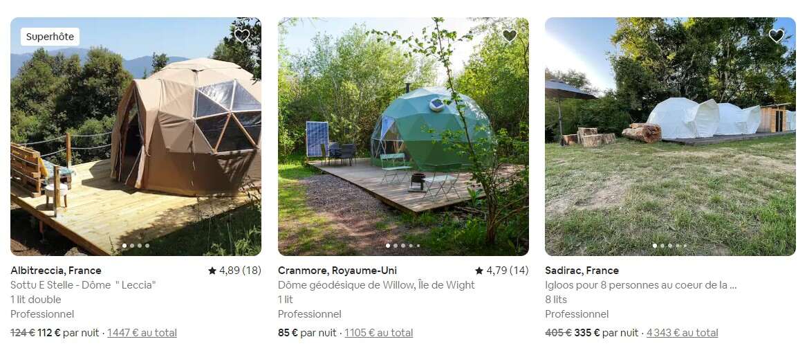 Destockage NC - Luxury Dôme Rentabilité